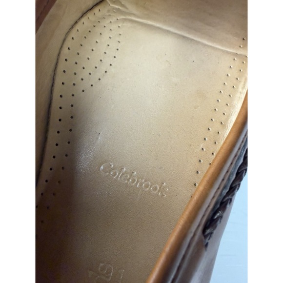 Men\'s Allen Edmonds Colebrook Brown Leather Slip On Loafers Size 12 D main image 5